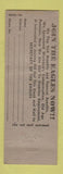 Matchbook Cover - Eagles Club Murray City OH