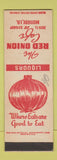 Matchbook Cover - Red Onion Cafe Monroe LA WEAR