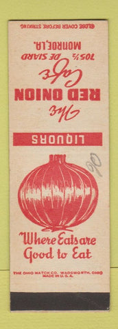 Matchbook Cover - Red Onion Cafe Monroe LA WEAR