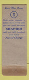 Matchbook Cover - Shapiro Jewelry Newburgh Albany NY WORN