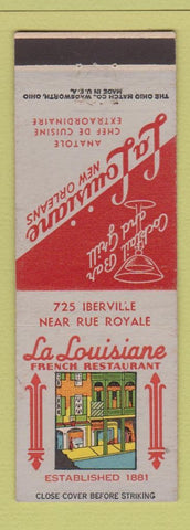 Matchbook Cover - La Louisiane French Restaurant New Orleans LA