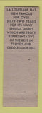 Matchbook Cover - La Louisiane French Restaurant New Orleans LA