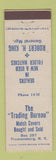 Matchbook Cover - The Trading Bureau Match Covers Robert King Trumansburg NY