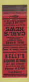 Matchbook Cover - Kelly's Liquor Store Carl's News Stand Schenectady NY