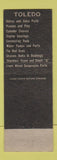 Matchbook Cover - Toledo Auto Parts Williamsport PA
