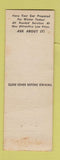 Matchbook Cover - Alemite Gear Lubricants girlie