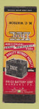 Matchbook Cover - Price Battery Corp Hamburg PA Thor WEAR