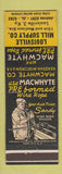 Matchbook Cover - Macwhyte Wire Rope Louisville KY