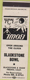 Matchbook Cover - Blackstone Bowling Fresno CA