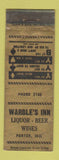 Matchbook Cover - Warble's Inn Porter IN WORN