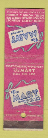 Matchbook Cover - The Mart New York City NJ women's clothes WEAR