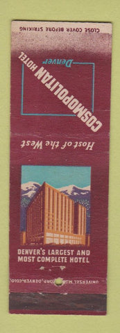 Matchbook Cover - Cosmopolitan Hotel Denver Colorado