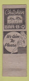 Matchbook Cover - Crawford's Restaurant Macon GA low phone # pinup girlie WORN