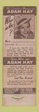 Matchbook Cover - Adam Hats Los Angeles CA WORN