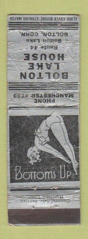 Matchbook Cover - Bolton Lake House Bolton CT girlie POOR