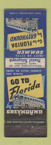 Matchbook Cover - Greyhound Bus Lines WEAR