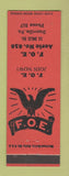 Matchbook Cover - Eagles Club Danville PA low phone #