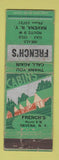 Matchbook Cover - French's Restaurant Ravena NY WORN