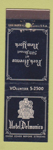 Matchbook Cover - Hotel Delmonico New York City