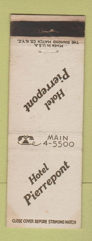 Matchbook Cover - Hotel Pierrepont Brooklyn NY WEAR