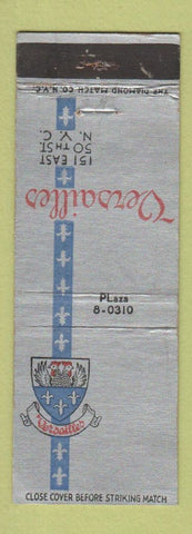 Matchbook Cover - Versailles New York City WEAR
