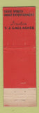 Matchbook Cover - King Cole Room Washington DC feature WEAR