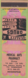 Matchbook Cover - Medical Arts Pharmacy Indianapolis IN