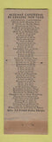Matchbook Cover - Horn & Hardart Automats New York City WEAR