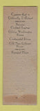 Matchbook Cover - Restaurant Old New Orleans Washington DC WEAR