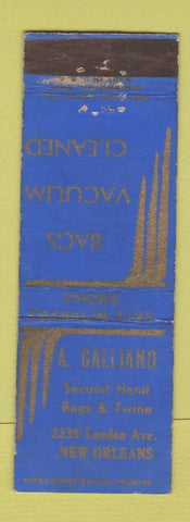 Matchbook Cover - A Galliano Second Hand Bags Twine New Orleans LA WEAR