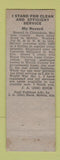 Matchbook Cover - JA Jim Buck Mobile County Revenue Commissioner AL