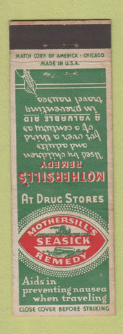 Matchbook Cover - Morthersill's Remedy Seasick