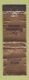 Matchbook Cover - Blackstone Hotel Chicago IL WORN girlie back