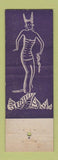 Matchbook Cover - Blackstone Hotel Chicago IL WORN girlie back