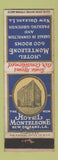 Matchbook Cover - Hotel Monteleone New Orleans LA WEAR