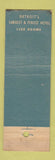 Matchbook Cover - Book Cadillac Hotel Detroit MI