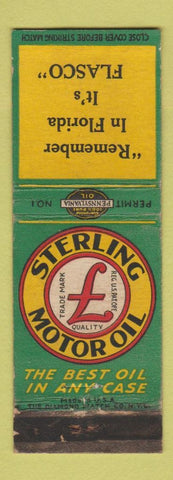 Matchbook Cover - Sterling oil gas Flasco FL WEAR