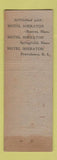 Matchbook Cover - The Lee Sheraton Hotel Washington DC WEAR