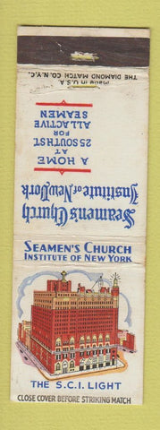 Matchbook Cover - Seamen's Church Institute New York City WEAR