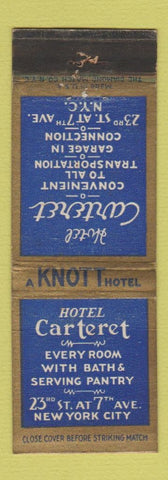 Matchbook Cover - Hotel Carteret New York City WEAR