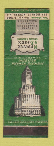 Matchbook Cover - Newark & Essex Cigar Stands Newark NJ