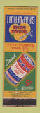 Matchbook Cover - Won Up Grapefruit Juice drink WEAR