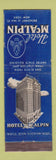 Matchbook Cover - Hotel McAlpin New York City