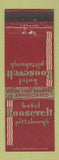Matchbook Cover - Hotel Roosevelt Pittsburgh PA