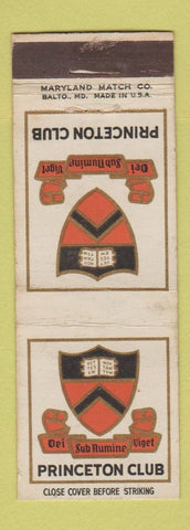 Matchbook Cover - Princeton Club New York City?