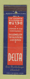 Matchbook Cover - Delta Foundry Industrial Automotive oil grease Milwaukee WI