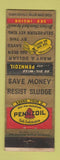 Matchbook Cover - Pennzoil oil gas WEAR