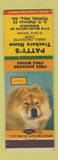 Matchbook Cover - Patty's Truckers Home Shell oil gas Tunnel Hills GA Chow Dog