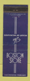Matchbook Cover - Boston Store Milwaukee WI