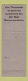 Matchbook Cover - Vacuum Claner Shop Milwaukee WI